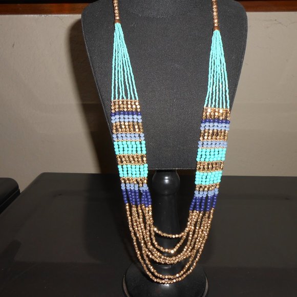 Jade and Jasper Fashion Jewerly Egyptian Goddess Necklace New 11077N - Picture 1 of 5